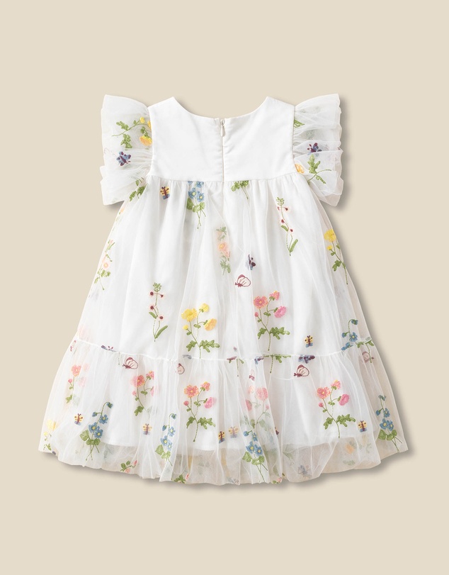 Bebe by Minihaha - Alana Floral Embroidered Dress - Kids