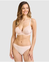 Sans Complexe - Aurore High Cut Hipster Tanga Brief with Lace