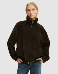 Cotton On - Cove Faux Suede Biker Jacket