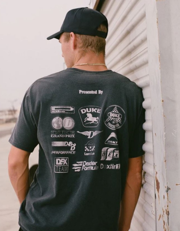 Duke + Dexter - DR Sponsors Washed Black Mono T-shirt