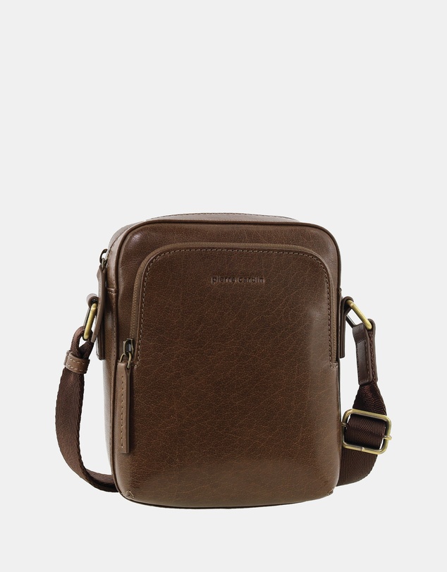 Pierre Cardin - Pierre Cardin Men's Leather Classic Crossbody Bag
