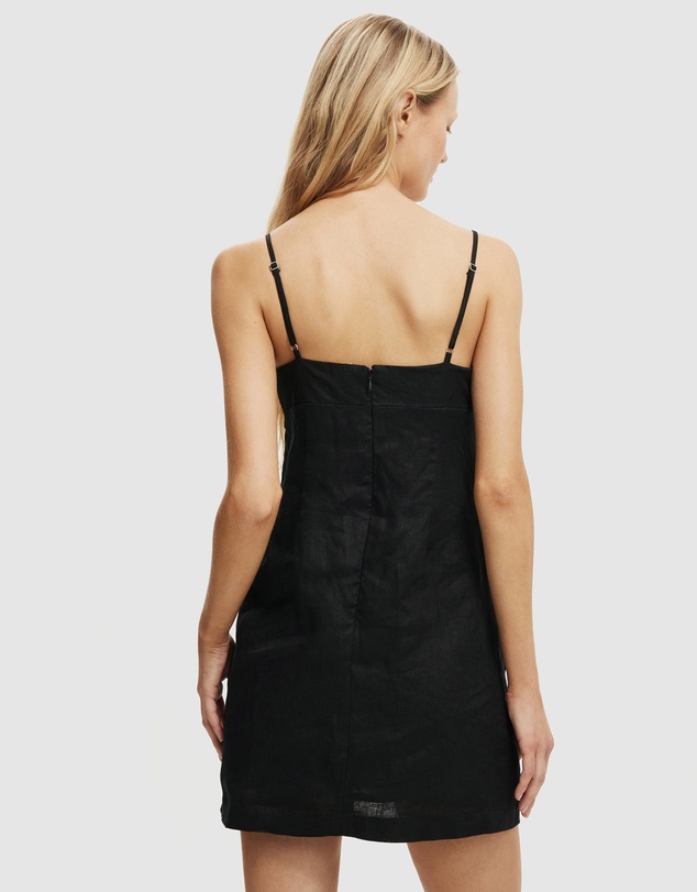 Cotton On - Luxe Linen Strappy Dress