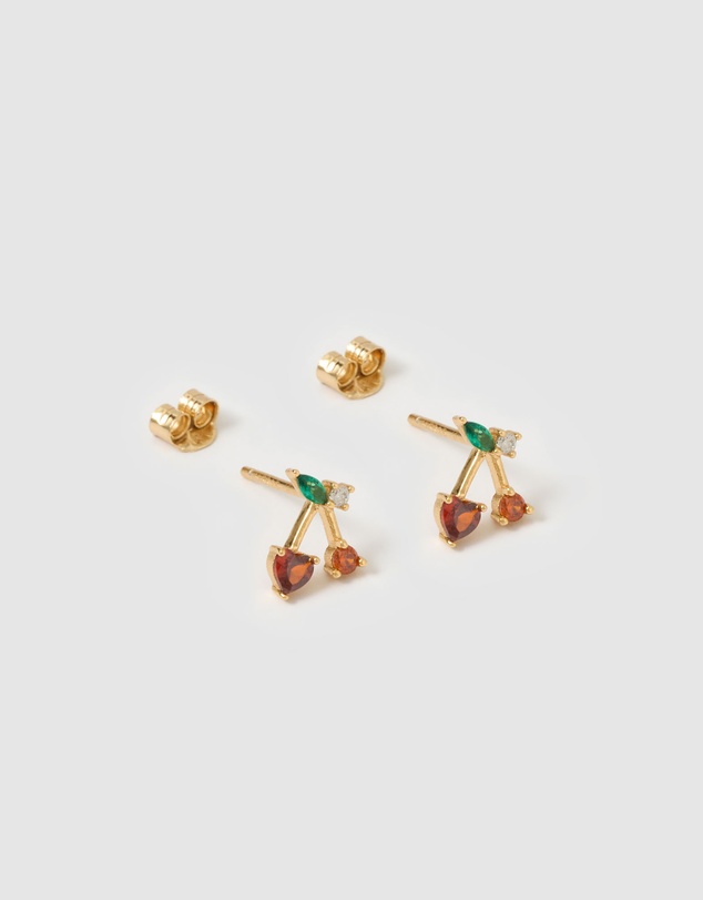 Arms Of Eve - Cherry Bomb Stud Earrings