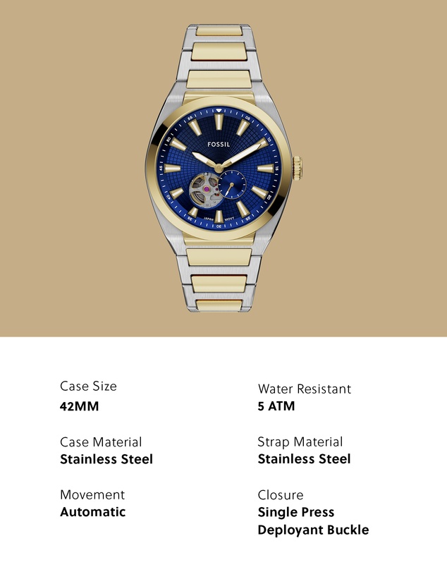 Fossil - Everett Two Tone Analogue Watch