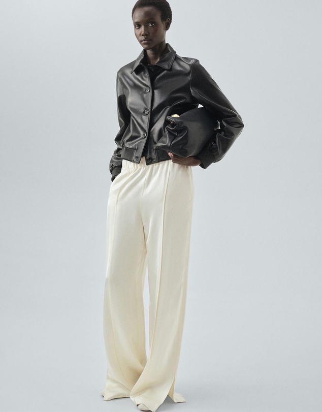 M.N.G - 100% Leather Bomber Jacket