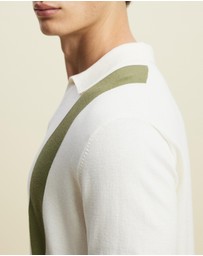 AERE - Arlo Organic Cotton Stripe Knit Polo