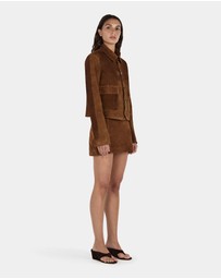 Hansen & Gretel - Tatum Mini Leather Skirt