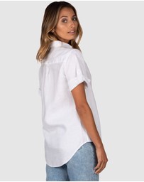 CAMIXA - FEBE Short Sleeve Linen shirt