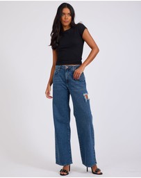 ONE TEASPOON - Rosewood Jackson Mid Waist Wide Leg Jeans