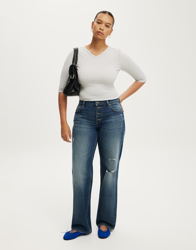 Cotton On - Curvy Low Rise Straight Jean