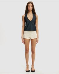Cotton On - Avery Wrap Denim Top