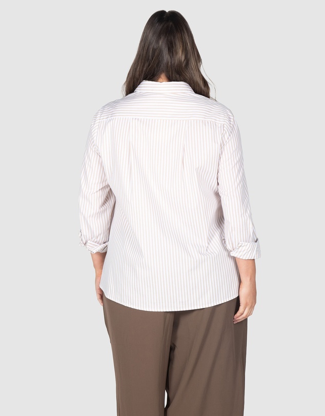 Love Your Wardrobe - Ella Stripe Button-Up Shirt
