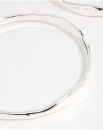 Lovisa - Silver Plated Organic Bangles 2-Pack
