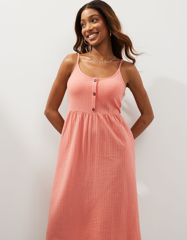 NEXT - Button Down Cotton Cami Summer Dress