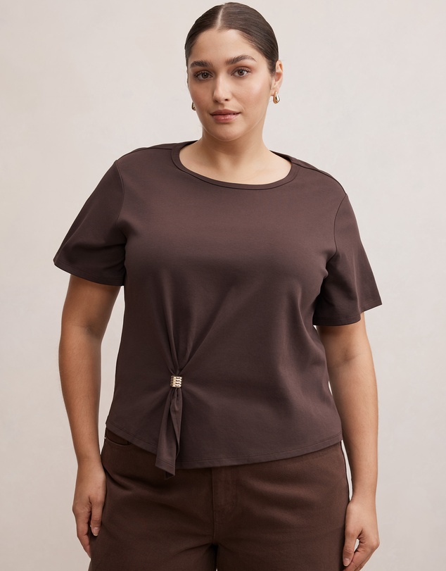 Forever New Curve - Lani Curve Hardware Detail T-Shirt