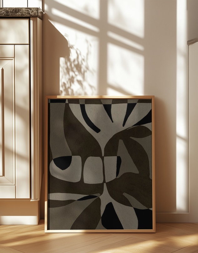 Olive et Oriel - Contour 2 by Shatha Al Dafai Art Print
