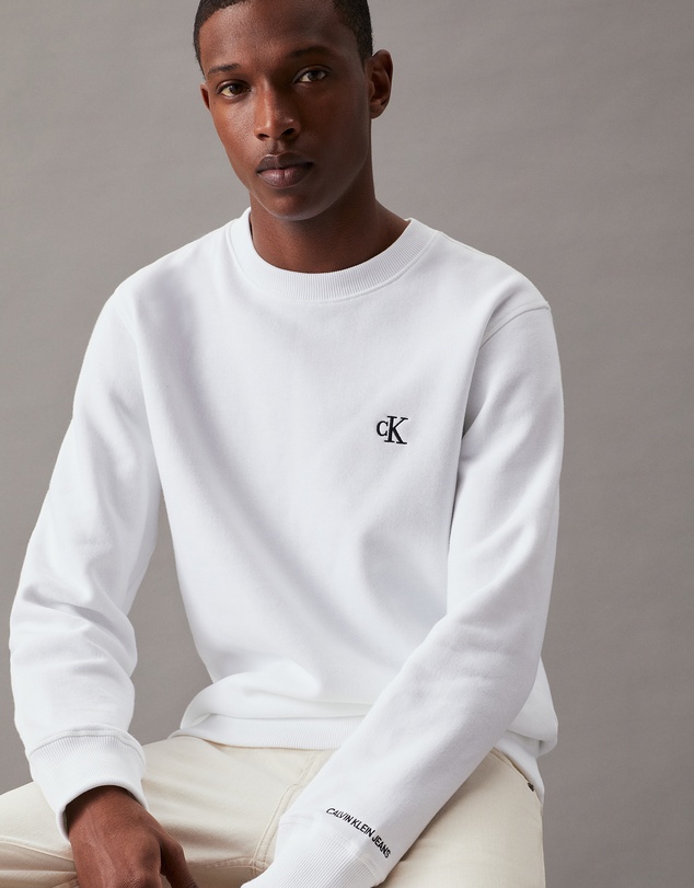 Calvin Klein Jeans - Cotton Blend Fleece Sweatshirt