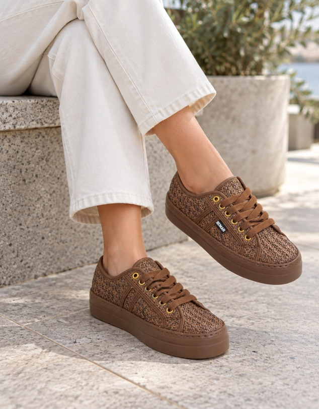 Human - Women's Lift Sneaker Choc