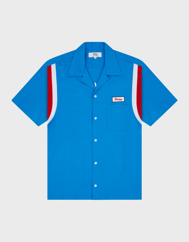 Budgy Smuggler - Mechanic Shirt in Blue Bowler