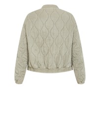 City Chic - Plus size Baylee Puffer Jacket - khaki