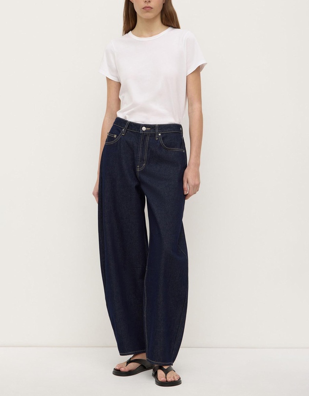 Assembly Label - High Rise Barrel Jeans