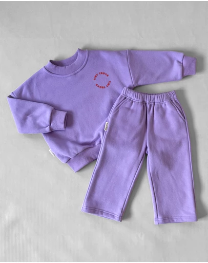 Tiny Trove - Oslo Wide Leg Tracksuit Set - Babies-Kids