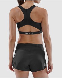 SKINS - SKINS Women's Series-3 Clothing Elite Sports Bra Activewear Black