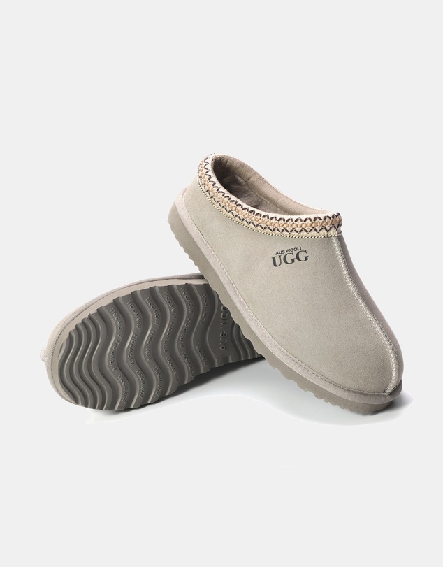 AusWooli Ugg Boots - Croydon Sheepskin Ankle Braid Slippers