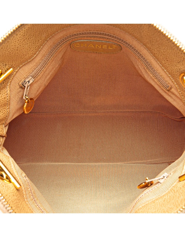 Pre-Loved by Azura Reborn - Pre-Loved Caviar Logo Chain Shoulder Bag
