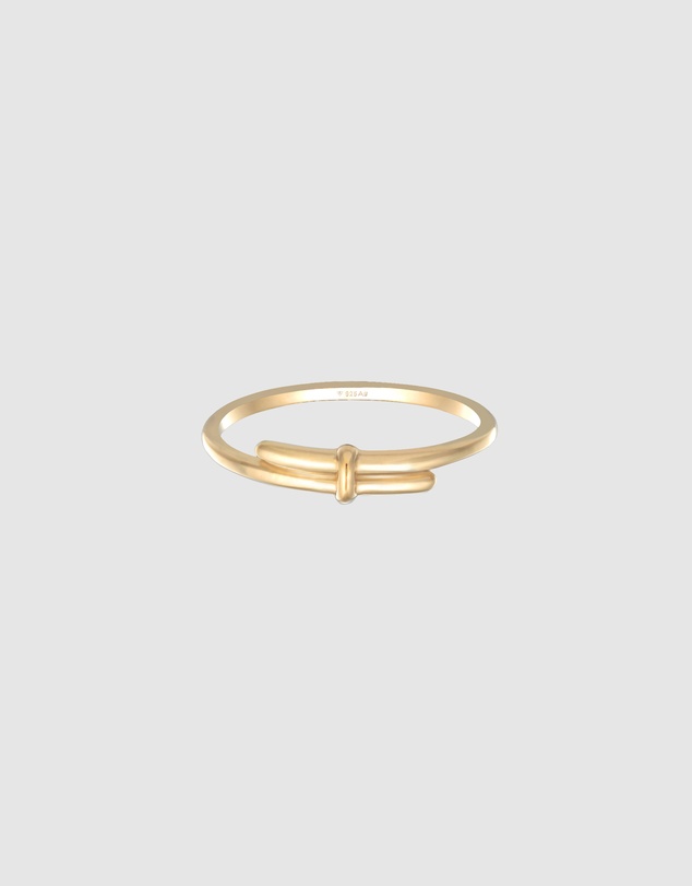 Elli Jewelry - Twisted Wrap Ring in Gold-Plated 925 Silver