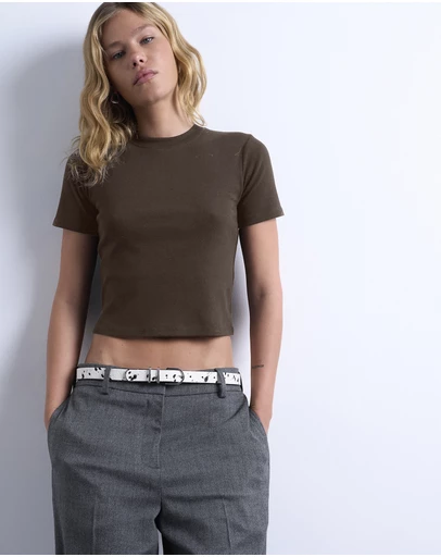 TOPSHOP - Everyday SS Crop T-Shirt