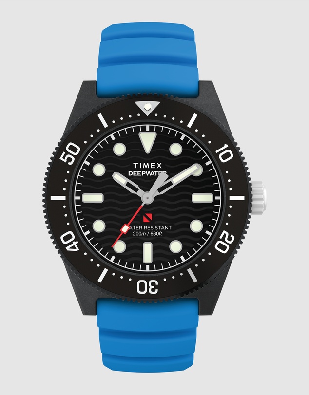 TIMEX - Deepwater Reef 200 43mm Synthetic Rubber Strap Watch