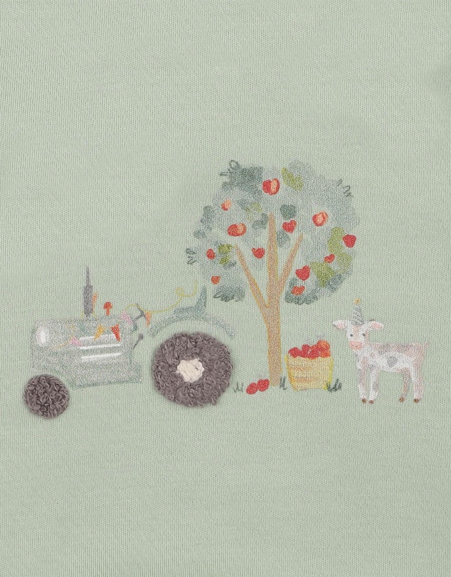 Bebe by Minihaha - Scout Organic Tractor Oversized Bodysuit - Babies