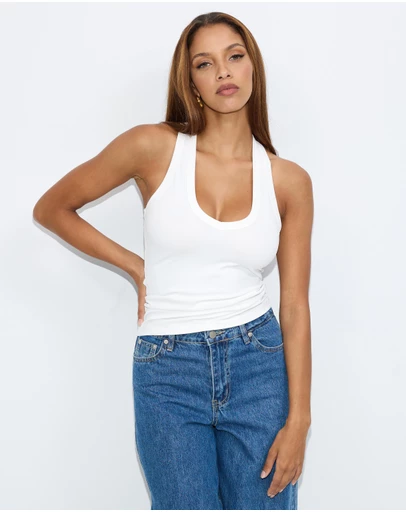Dazie - Sabrina V-Neck Tank Top