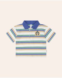 Huxbaby - Collegiate Hux Stripe Polo - Babies-Kids