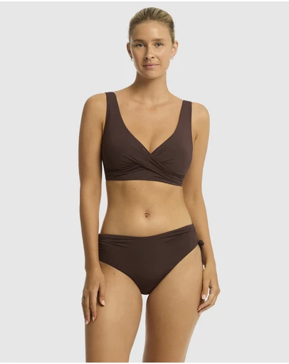 Sea Level Australia - Essentials Edit Cross Front Multifit Bra Top