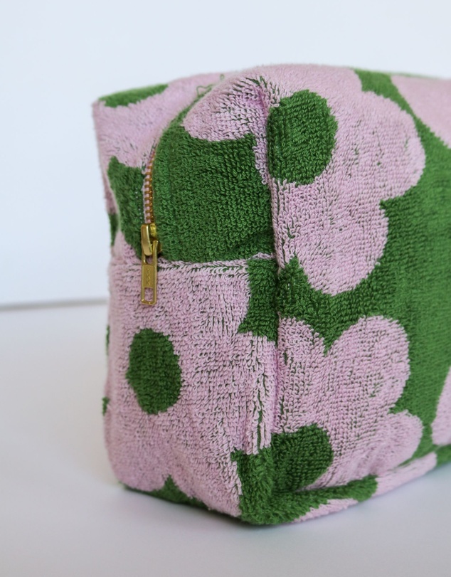 Mosey Me - Flowerbed Terry Toiletry Bag