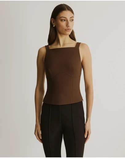Atmos&Here - Lucia Crepe Sleeveless Top