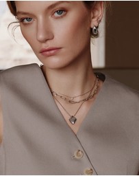 Ania Haie - Ania Haie Silver Shield Pendent Necklace