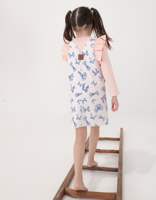 WITH LOVE FOR KIDS - Hazel Denim Pinafore Dress - Babies - Kids