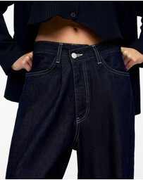 Pull&Bear - Super Baggy Jeans With Crossover Waistband