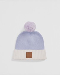 Country Road - Organically Grown Cotton Blend Patch Logo Beanie