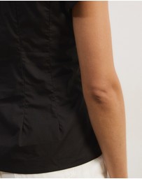 Atmos&Here - Marcy Pin Tuck Short Sleeve Shirt