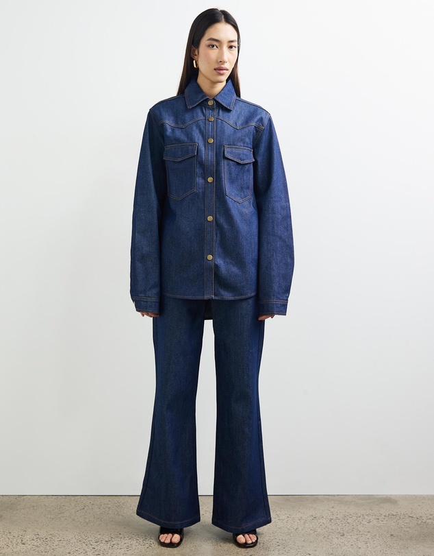Sofia Irina - Oversized Denim Shirt