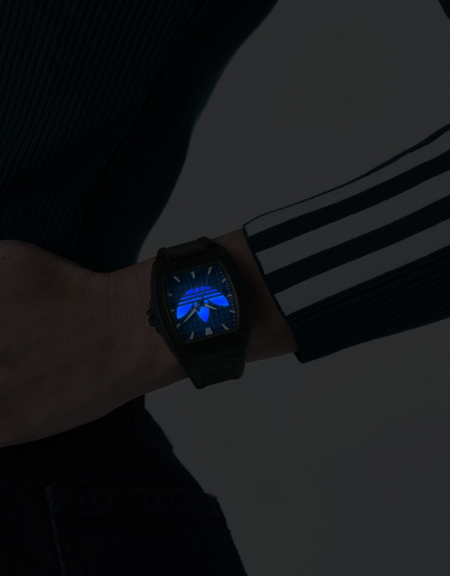 adidas Originals - City Tech Five Crystal 44mm Green Resin Strap Watch