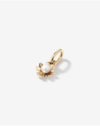 Michael Hill - Cultured Freshwater Pearl Flower Pendant in 10kt Yellow Gold