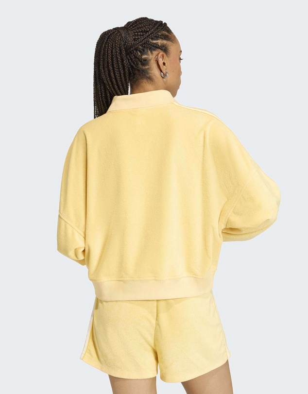 adidas Originals - TERRY TOWEL V NECK LONG SLEEVES Polo Shirt Womens
