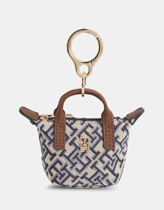 Tommy Hilfiger - Popette Jacquard Nano Tote Charm