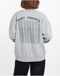 Vintage by The Real Deal - Pre Loved - 1997 NCAA West Virginia Mountaineers Sweatshirt