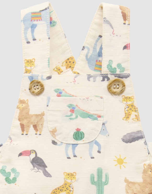 Purebaby - Short Leg Overall -Kids-Babies